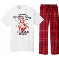 Fueled By Christmas Cheer And Female Rage Funny Liberal Pajama Set