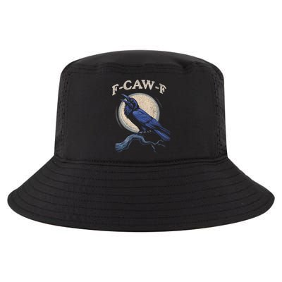 Funny Black Crow F-Caw-F Crow Lover  Cool Comfort Performance Bucket Hat