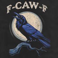 Funny Black Crow F-Caw-F Crow Lover  Cool Comfort Performance Bucket Hat