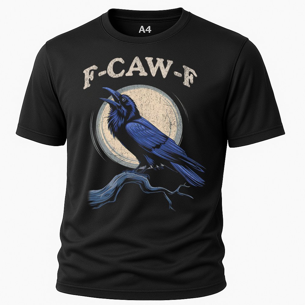 Funny Black Crow F-Caw-F Crow Lover  Performance Shirt