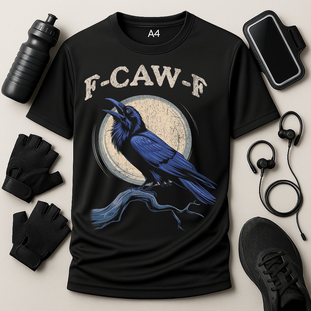 Funny Black Crow F-Caw-F Crow Lover  Performance Shirt