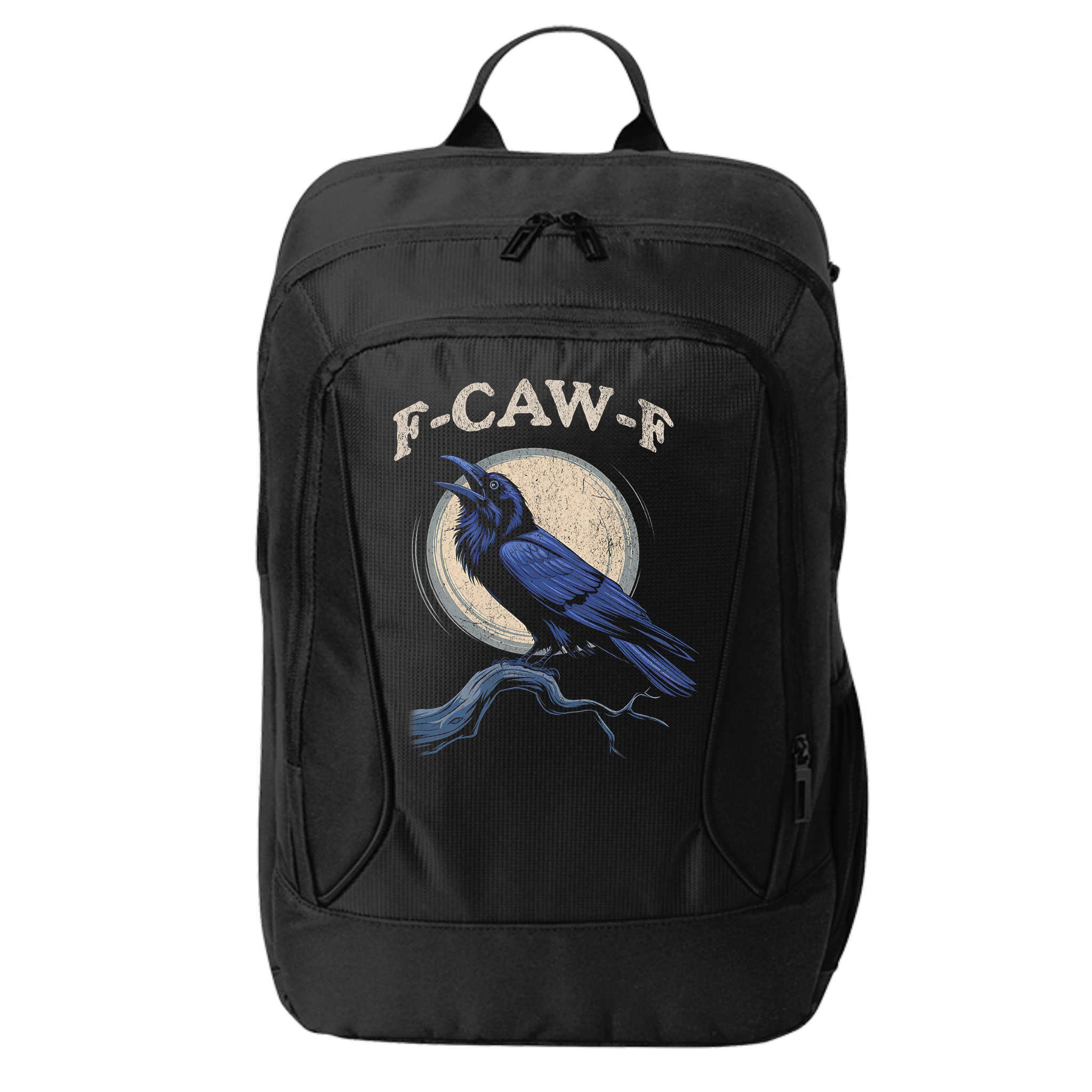 Funny Black Crow F-Caw-F Crow Lover  City Backpack