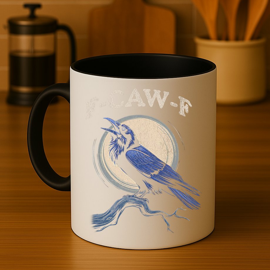 Funny Black Crow F-Caw-F Crow Lover  Mug