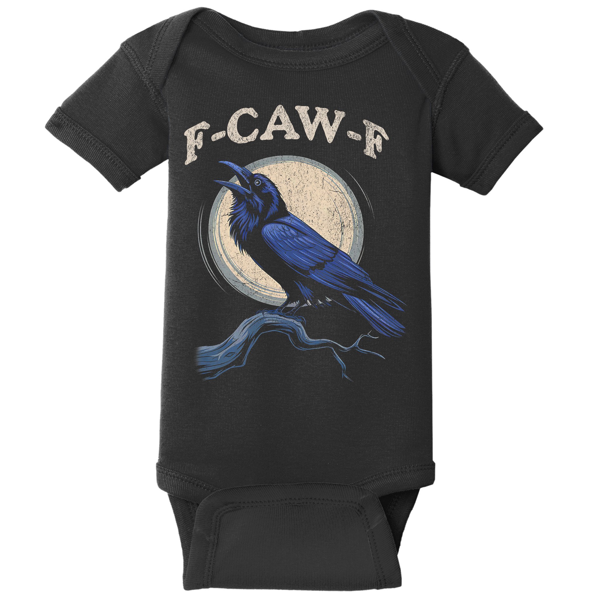 Funny Black Crow F-Caw-F Crow Lover  Baby Bodysuit