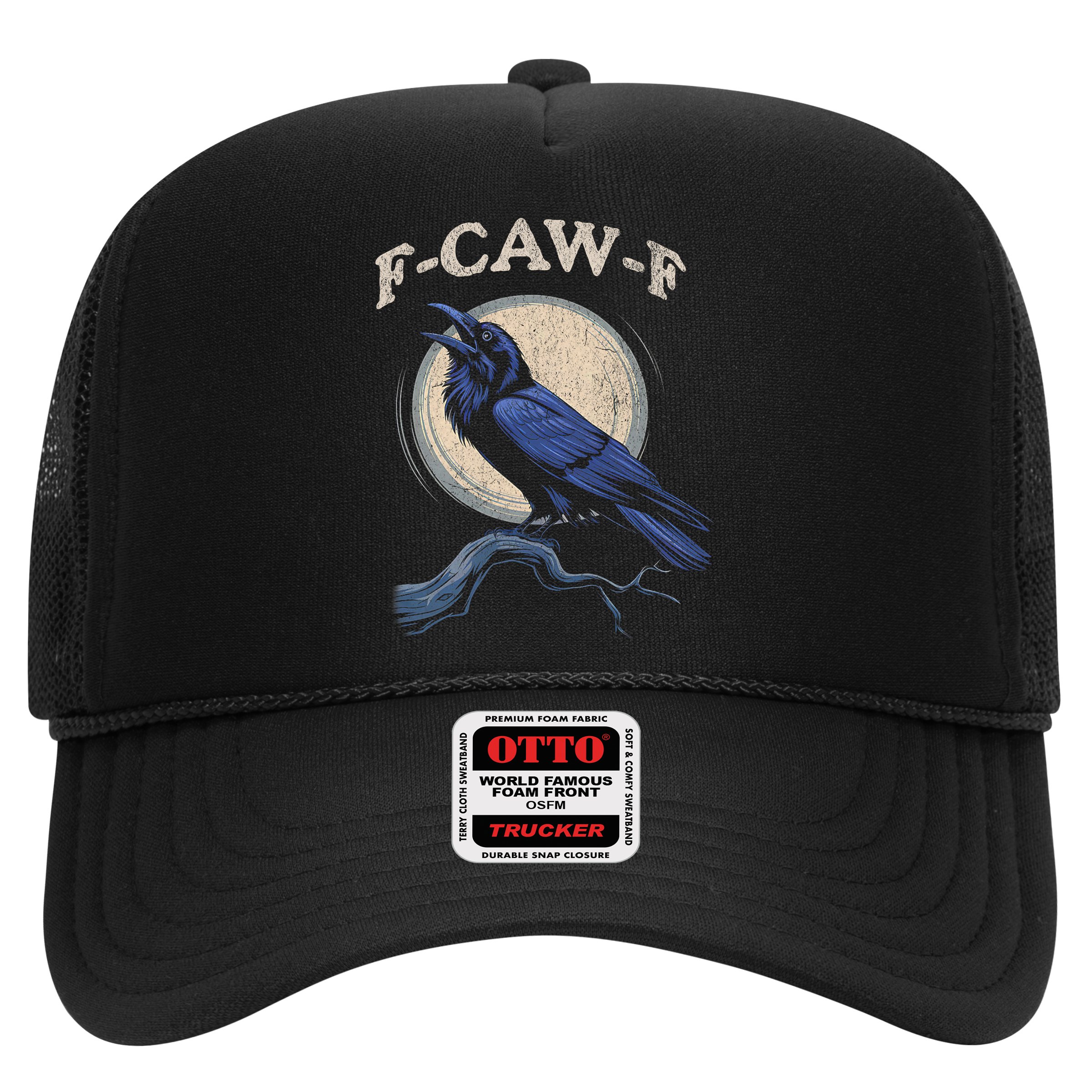 Funny Black Crow F-Caw-F Crow Lover  Hat