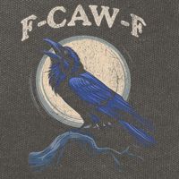 Funny Black Crow F-Caw-F Crow Lover  Cotton Canvas Backpack