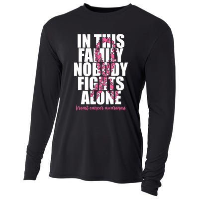 Funny Breast Cancer For Family Pink Breast Cancer Awareness Cooling Performance Long Sleeve Crew