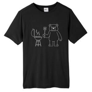 Funny Bear Camping Nature Wildlife Forest Gift Tall Fusion ChromaSoft Performance T-Shirt