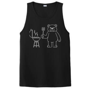 Funny Bear Camping Nature Wildlife Forest Gift PosiCharge Competitor Tank