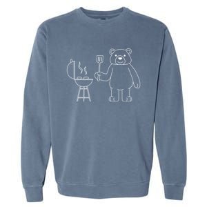 Funny Bear Camping Nature Wildlife Forest Gift Garment-Dyed Sweatshirt