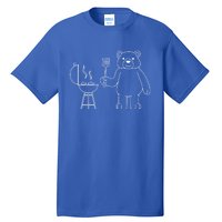 Funny Bear Camping Nature Wildlife Forest Gift Tall T-Shirt