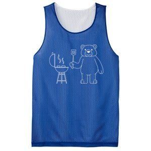 Funny Bear Camping Nature Wildlife Forest Gift Mesh Reversible Basketball Jersey Tank