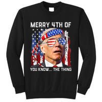 Funny Biden Confused Merry Happy 4th of You Know...The Thing Sweatshirt