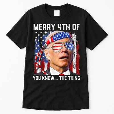 Funny Biden Confused Merry Happy 4th of You Know...The Thing Tall T-Shirt