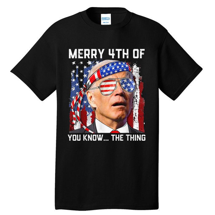 Funny Biden Confused Merry Happy 4th of You Know...The Thing Tall T-Shirt