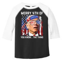 Funny Biden Confused Merry Happy 4th of You Know...The Thing Toddler Fine Jersey T-Shirt