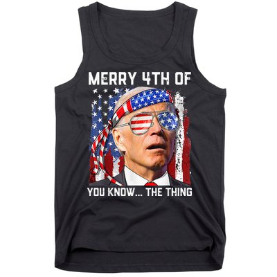 Funny Biden Confused Merry Happy 4th of You Know...The Thing Tank Top