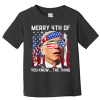 Funny Biden Confused Merry Happy 4th of You Know...The Thing Toddler T-Shirt