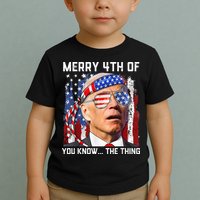Funny Biden Confused Merry Happy 4th of You Know...The Thing Toddler T-Shirt