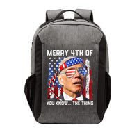 Funny Biden Confused Merry Happy 4th of You Know...The Thing Vector Backpack