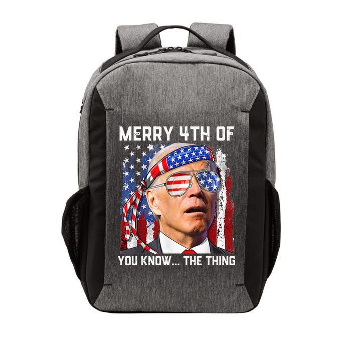 Funny Biden Confused Merry Happy 4th of You Know...The Thing Vector Backpack