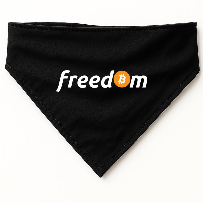 Freedom Bitcoin Crypto USA-Made Doggie Bandana