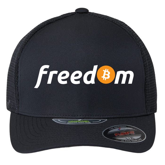 Freedom Bitcoin Crypto Flexfit Unipanel Trucker Cap