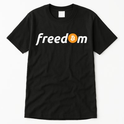 Freedom Bitcoin Crypto Tall T-Shirt