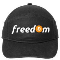 Freedom Bitcoin Crypto 7-Panel Snapback Hat