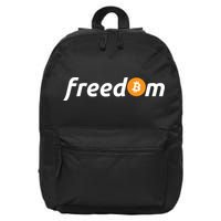 Freedom Bitcoin Crypto 16 in Basic Backpack
