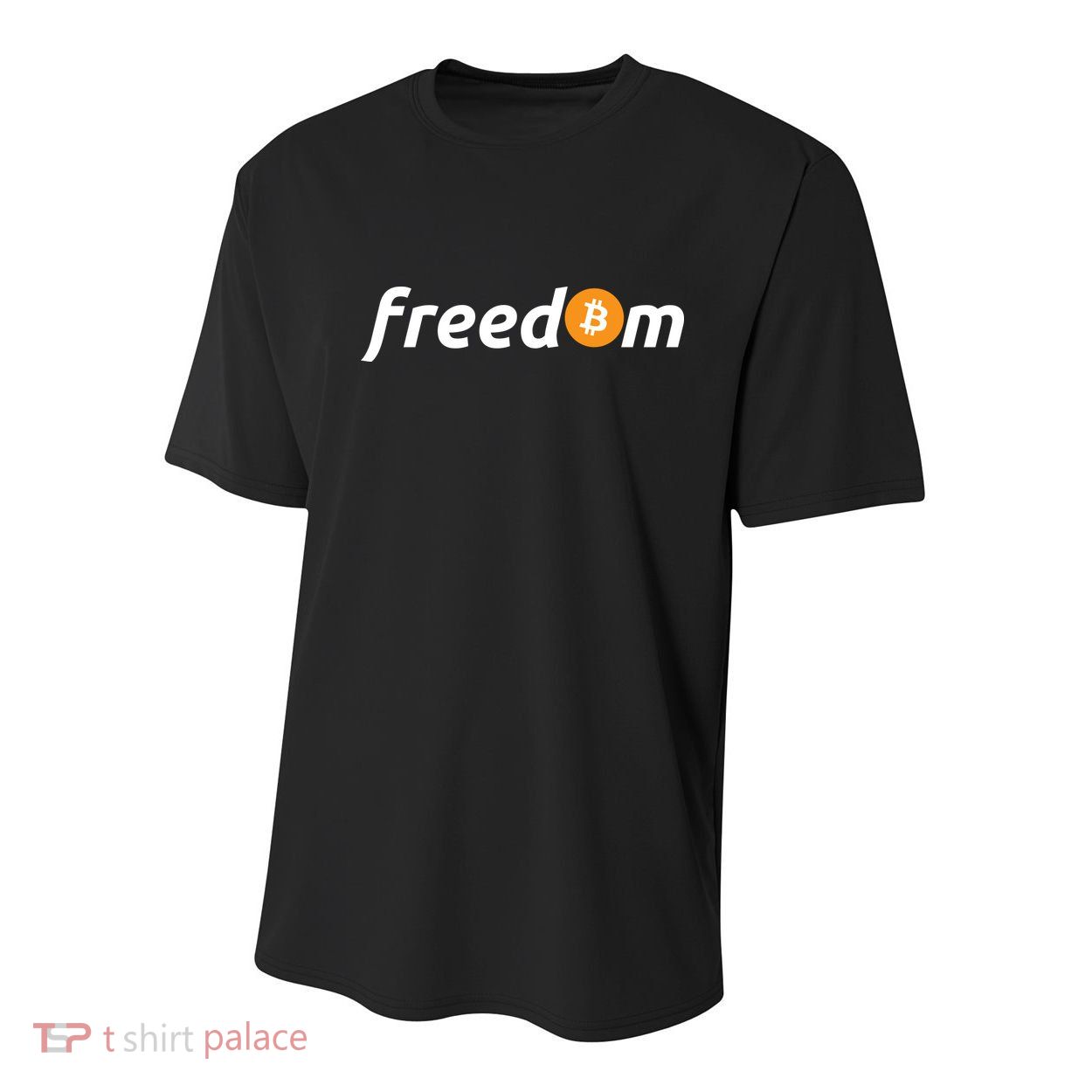 Freedom Bitcoin Crypto Youth Performance Sprint T-Shirt