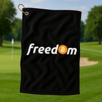 Freedom Bitcoin Crypto Golf Towel