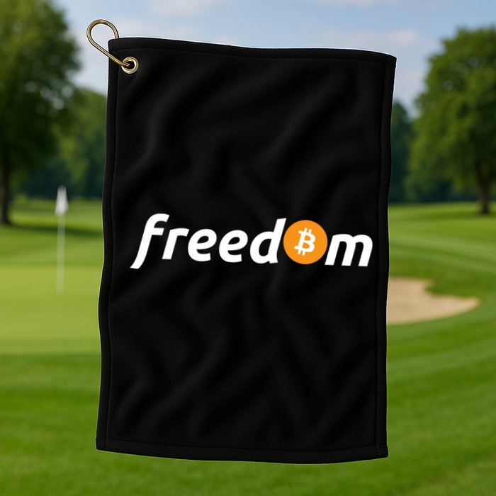 Freedom Bitcoin Crypto Golf Towel
