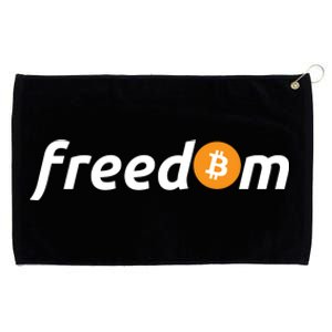 Freedom Bitcoin Crypto Grommeted Golf Towel