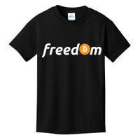 Freedom Bitcoin Crypto Kids T-Shirt