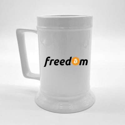 Freedom Bitcoin Crypto Beer Stein