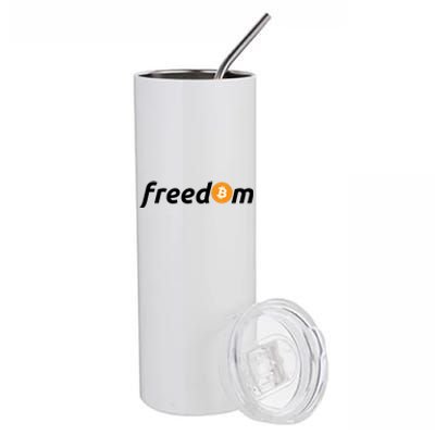 Freedom Bitcoin Crypto Stainless Steel Tumbler