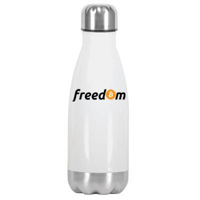 Freedom Bitcoin Crypto Stainless Steel Insulated Water Bottle