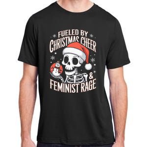 Fueled By Christmas Cheer And Feminist Rage Snowman Adult ChromaSoft Performance T-Shirt