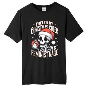 Fueled By Christmas Cheer And Feminist Rage Snowman Tall Fusion ChromaSoft Performance T-Shirt