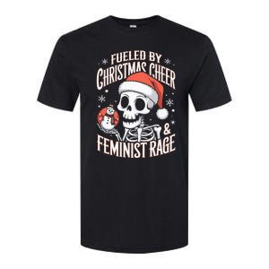 Fueled By Christmas Cheer And Feminist Rage Snowman Softstyle CVC T-Shirt