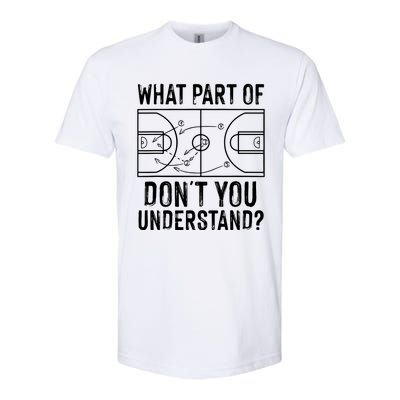 Funny Basketball Coach Design Men Women Ball Game Trainers Softstyle CVC T-Shirt