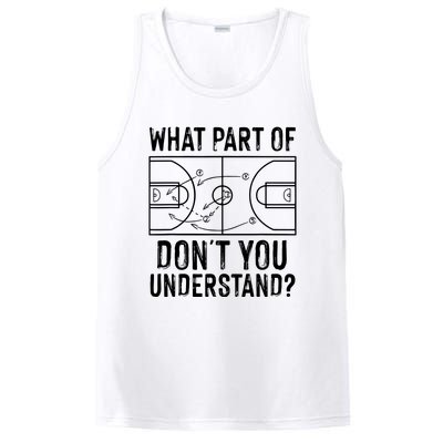 Funny Basketball Coach Design Men Women Ball Game Trainers PosiCharge Competitor Tank