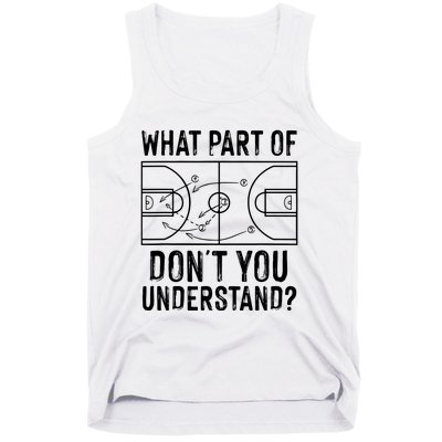 Funny Basketball Coach Design Men Women Ball Game Trainers Tank Top