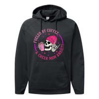 Fueled By Coffee & Cheer Mom Anxiety Performance Fleece Hoodie