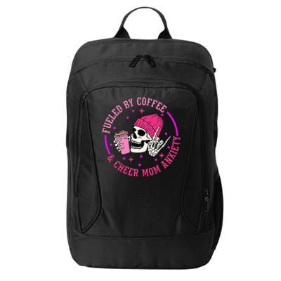 Fueled By Coffee & Cheer Mom Anxiety City Backpack