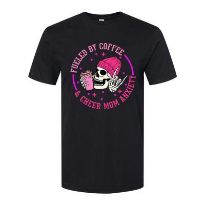 Fueled By Coffee & Cheer Mom Anxiety Softstyle® CVC T-Shirt