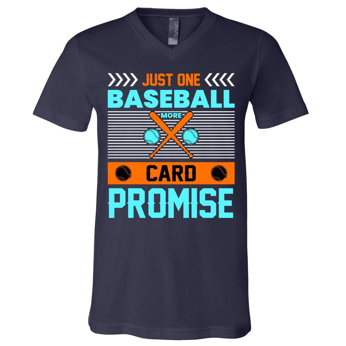 Funny Baseball Card V-Neck T-Shirt