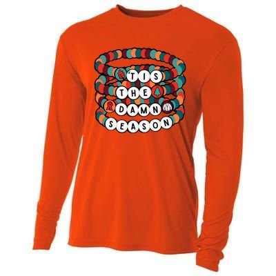 Friendship Bracelet Christmas Tis The Damn Season Cooling Performance Long Sleeve Crew