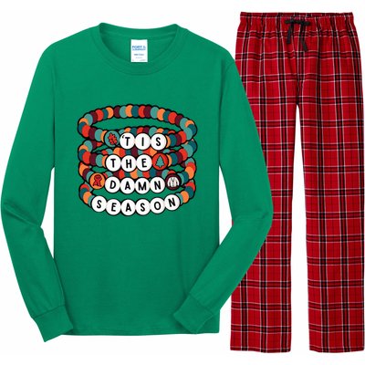 Friendship Bracelet Christmas Tis The Damn Season Long Sleeve Pajama Set